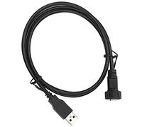 Garosa IP67 Agua Conector USB Tipo C Masculino USB 3.0 Cable de Extensión de Montaje del Panel Masculino con Enchufe de Alambre 30V 1.5a para el Equipo Al Aire Libre Equipo IoT Equipo (2m)