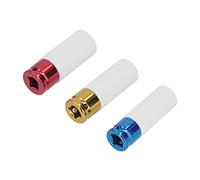 Garosa Juego de 3 Vasos para Tuercas de Seguridad C45 de Acero de Pared Delgada, Juego de Vasos de Impacto de 1,2 Pulgadas, 17 Mm, 19 Mm, 21 de Profundidad, Protectores de Ruedas para Extracción de