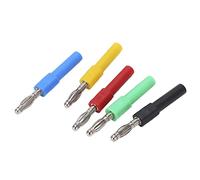 Garosa Juego de 5 Conectores Banana, Macho de 4 Mm a Hembra de 2 Mm con Latón de Alta Conductividad, para Cables de Prueba de Multímetro, Electrónica Industrial, Diagnóstico Automotriz