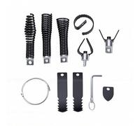 Garosa Juego de Accesorios de Serpiente de Drenaje, Cabezales de Barrena y Cortador, Kit de Limpieza de Drenaje de 9 Piezas para Limpiadores de Eléctricos, Cables de 5/16 a 5/8