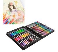 Garosa Juego de Bolígrafos Artísticos de 150 Piezas, Juego Completo de Lápices de Colores y Acuarelas para Niños, Incluye Accesorios No Tóxicos y Estuche de Fácil Transporte