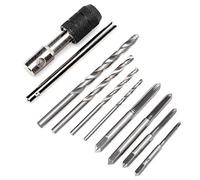 Garosa Juego de Brocas para Grifo M3 M4 M5 M6 con Rodamiento de Acero, Flauta Recta de Molienda Completa para Tornillos, Tuercas, Roscado Automático
