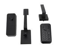 Garosa Juego de Cerradura de Entrada sin Llave, Cerrojo de Teclado Electrónico con Huella Dactilar de Aleación de Aluminio con Pomo, Cerradura Automática, Reconocimiento de 0,5 S, Entrada de Puerta