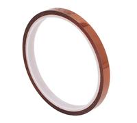 Garosa Juego de Cinta Adhesiva Aislante, Kit de Cinta Adhesiva de Poliimida para Altas Temperaturas, 10 Piezas de 8 Mm, Color té, 500 G para Reparación Electrónica, Envoltura de Cables, Uso de (12mm)