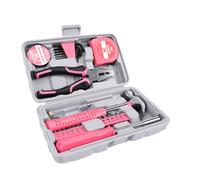 Garosa Juego de Herramientas Básico Rosa, 24 Piezas con Caja de Herramientas de Almacenamiento