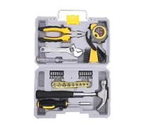 Garosa Juego de Herramientas para el Hogar, Kit de Herramientas Manuales para Automóvil de Acero Al Cromo Vanadio, 35 Piezas con Cinta Métrica de 3 Metros y Caja de para Entusiastas del Automóvil,