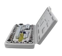 Garosa Juego de Llaves de Tubo de Acero Al Carbono con Micro Combinación para Reparación de Automóviles Domésticos, Kit de Herramientas Compacto con Múltiples Enchufes, Fijación Manual, Usuarios de