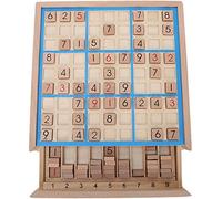 Garosa Juego de Mesa Sudoku de Madera con cajón y 81 Bloques de Madera Digitales para niños o Adultos, Rompecabezas de matemáticas, Juguetes educativos de Escritorio