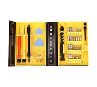 Garosa Juego de Puntas de Destornillador de Precisión de 38 Piezas, Herramienta Multifuncional con Aislamiento Magnético de Acero Al Cromo Vanadio con Cabezal Ajustable y Manguera de