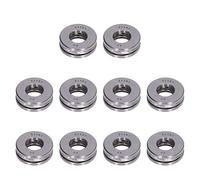 Garosa Juego de Rodamientos de Bolas de Empuje Plano de 10 Piezas, Rodamientos de Metal Desmontables, Alta Precisión para Ganchos de Grúa y Gatos 51100 (51101)