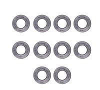 Garosa Juego de Rodamientos de Bolas de Empuje Plano de 10 Piezas, Rodamientos de Metal Desmontables, Alta Precisión para Ganchos de Grúa y Gatos 51100 (51102)