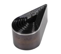 Garosa Juego de Troqueles para Corte de Cuero en Forma de Lágrima, 8 Piezas, Acero de Aleación, para Manualidades y Bricolaje, con Caja de Almacenamiento