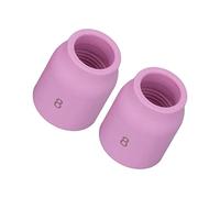 Garosa Juego de Vasos de Vidrio para Pistola de Soldar de 12 Piezas Juego de Vasos de Soldadura TIG de PTFE de Cobre 8 Boquillas de Porcelana 10 de Vidrio de 2,4 Mm 3 32 Cuerpo de Pinza para