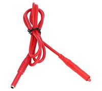 Garosa Kit de Cables de Prueba de Conector Banana, Cables de Prueba de Conector Banana Apilables PA de Silicona de Latón, Cable de de Multímetro Macho A Macho de 4 Mm, 32 A 1000 V para Proyectos