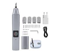 Garosa Kit de Corte Ultrasónico Inalámbrico de 40 KHz, Kit de Herramientas Rotativas Portátil de 40 W, Cortador para Impresora 3D, Lijado, Pulido, Perforación, Tallado, Modelos de PCB, (Enchufe de