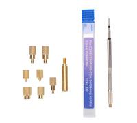 Garosa Kit de Herramientas de Inserción de Soldador con Tuercas Moleteadas de Latón M2 M2.5 M3 M4 M5 M6 M8 Apto para Soldador HS-02A C245 936 para Instalación de Inserción de Jueg