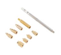 Garosa Kit de Inserción de Juego de Calor Kit de Inserción de Soldador Latón Rendimiento de Calentamiento Mejorado Compatible con Hierros Populares para Impresión 3D Soldador T65 SH72