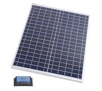 Garosa Kit de Panel Solar de 22 W, Paneles Fotovoltaicos Monocristalinos con Controlador de Carga, Resistente Al Agua IP65 para RV, Camping, Marino, Fuera de la Red, Uso Doméstico