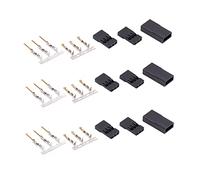 Garosa Kit de Pines de Engarce de Conector Macho Hembra, Enchufe RC de Alto Rendimiento, 50 Juegos para Dispositivos Electrónicos con Conectores de Latón Chapado en Oro