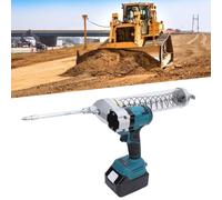 Garosa Kit de Pistola de Engrase con Batería de 12000 PSI con Luz LED, Batería de Iones de Litio Recargable Inalámbrica para Inyector de Aceite de Excavadora (Enchufe de la UE)