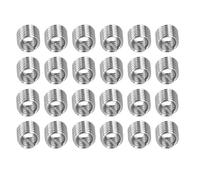 Garosa Kit de Reparación de Roscas de Alambre M6x1 Insertos de Rosca de Acero Inoxidable para Aleación de Aluminio Metales Blandos Tuerca Reductora Macho Hembra Fijación de Orificio (1.5D)
