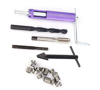 Garosa Kit de Reparación de Roscas M10 X 1,25, Insertos Roscados de Acero Inoxidable de Alta Resistencia para Piezas de Automóvil y Aparamenta de Alto Voltaje, Fácil de Instalar con Taladro y (M10)