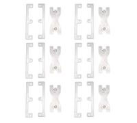 Garosa Kit de Soporte Estabilizador e Imán para Placa de Fijación de Interruptor 86, Fabricado en Acero Inoxidable y de Alta Elasticidad, para la Reparación de Tomacorrientes de Cajas