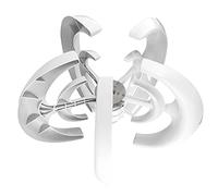 Garosa Kit de Turbinas Eólicas de 5 Palas de 100 W, Generador de Energía Eólica para Barcos, Carga con Baja Velocidad de Arranque, Cuerpo de Acero de Aleación de 2 M/s, Blanco para (12V)