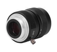 Garosa Lente de Montura C F1.4 de 25 Mm, Lente de Cámara Industrial de Apertura Manual con Píxeles Estándar HD para CCTV, Alta Resolución, Enfoque Manual, Aleación de Aluminio
