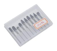 Garosa Lima Rotativa de Carburo de Acero de Tungsteno, Juego de 10 Piezas, Brocas de Grabado de Doble Corte de Alta Velocidad para Carpintería, Herramientas de Pulido de Metales con 10 Formas