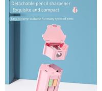 Garosa Lindo Estuche para Lápices, Diseño Hexagonal Duradero, Caja de Lápices Multifunción con 6 y Regla para Niños y útiles Escolares (V-1)