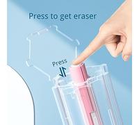 Garosa Lindo Estuche para Lápices, Diseño Hexagonal Duradero, Caja de Lápices Multifunción con 6 y Regla para Niños y útiles Escolares (PU-1)