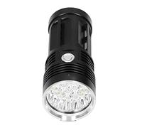 Garosa Linterna LED, Aleación de Aluminio, Luz Táctica Recargable de Largo Alcance 10000 Lúmenes para Acampar, Andar en Bicicleta