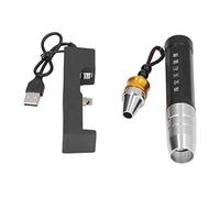 Garosa Linterna LED de Identificación de Jade y Joyas, 3 Modos de Luz, Batería 2200mAh, Aleación de Aluminio, 130mm, con Base de Carga USB