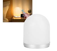 Garosa Luces Nocturnas, Lámpara de Mesita de Noche LED Control Remoto de Cabecera Regulable USB Recargable Luz de Noche Cálida