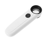 Garosa Lupa con Luz LED, Lupa Portátil de Mano para Inspección Electrónica, Observación de Belleza, Estuche de Plástico ABS, (MG6B-1B 40 Veces)