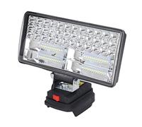 Garosa Luz de Trabajo LED de 6000 Lúmenes, Linterna Impermeable Inalámbrica de 6000 Lúmenes con Rotación de 120° Arriba y Abajo 270° Izquierda Derecha para BL1430 BL1450 BL1860