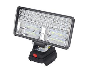 Garosa Luz de Trabajo LED de 6000 Lúmenes, Linterna Impermeable Inalámbrica de 6000 Lúmenes con Rotación de 120° Arriba y Abajo 270° Izquierda Derecha para BL1430 BL1450 BL1860
