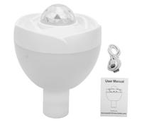 Garosa Luz LED para Botella, Transiciones de Color RGB, Efectos de Proyección, Batería de Litio de 2000 MAh, Carga USB Rápida, Calidez Ajustable de 2600-5700 K, Salida de 160 Lm, (WHITE)