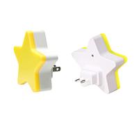 Garosa Luz Nocturna LED con Sensor, Forma Estrella, 0.1W, 0.02A, Control Automático, Ahorro de Energía, 80x80x32mm, para Dormitorios, Baños, Oficinas