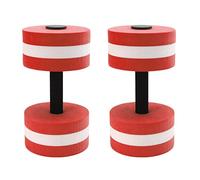 Garosa Mancuerna Flotante de Agua EVA, Mancuerna de Yoga Liviana para Entrenamiento de Fuerza en Piscinas, Barras de Natación Coloridas de 5,9 X 10,6 Pulgadas para Ejercicio Aeróbico Acuático y (rojo)
