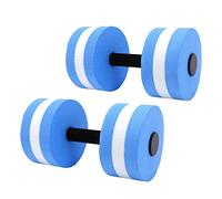 Garosa Mancuerna Flotante de Agua EVA, Mancuerna de Yoga Liviana para Entrenamiento de Fuerza en Piscinas, Barras de Natación Coloridas de 5,9 X 10,6 Pulgadas para Ejercicio Aeróbico Acuático y (BLUE)