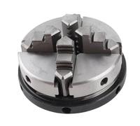Garosa Mandril de Torno Autocentrante de 4 Mandíbulas 63 Mm K02 80 con 2 Palancas de Tornillo y Mandíbulas Reversibles para Máquinas Herramientas de Carpintería
