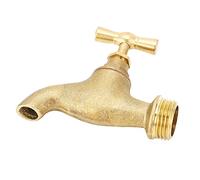 Garosa Manguera de Jardín de Latón Bibb G1 2 Grifo con Válvula de Cierre de Agua Roscada con Salida de 10 Mm y Entrada DN15 para Aplicaciones de Riego y Lavado de Automóviles