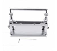 Garosa Máquina de Corte Manual de Cuero, Herramienta Divisora de Cuero con Dispositivo de Posicionamiento de Hoja de Base Ampliada para Cinturones, Correas, Artesanía en
