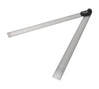 Garosa Medidor de ángulo con Perilla de Bloqueo, Acero Inoxidable con Escala Transparente, Medidas Precisas para Proyectos de Carpintería y Bricolaje, 0-360 Grados (500 mm)