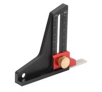 Garosa Medidor de, Calibrador de Apertura de Portátil de Aleación de Aluminio, Herramienta de Medición de 0-50 Mm para Carpintería y Uso Doméstico