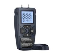 Garosa Medidor de Humedad de Madera, Termómetro de Alta Precisión para Madera Dura y Blanda, Respuesta Rápida y Función de Retención de Datos para Bricolaje Uso Profesional (BLACK)