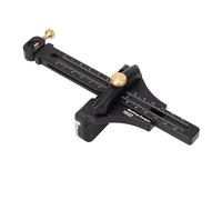 Garosa Medidor de Marcado de Carpintería, Herramienta de Marcado de Líneas Paralelas de Doble Escala de Aleación de Aluminio con Soporte Colgante Oculto para Proyectos de Carpintería Precisos