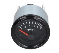 Garosa Medidor de Presión de Aceite, Aleación de Aluminio, Medidor Mecánico Eléctrico con Retroiluminación LED para Aplicaciones de Motores Automotrices (24V(350-040-017))